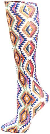 Celeste Stein Therapeutic Compression Socks, Cream Aztec, 8-15 mmHg, Mild