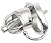 Stainless Steel Male Small Chastity Cage urethral Sound Base Arc Ring Devices CD124-2 (cage with 45mm Ring)