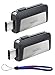 SanDisk Ultra 32GB (Two Pack) Dual Drive USB Type-C (SDDDC2-032G-G46) with Everything But Stromboli (TM) Lanyard