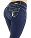 Colombian Design, Mid Waist, Butt Lift, Skinny Jeans in Dark Blue Size 9