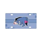 Custom Eeyore The Pooh Metal license plate frame metal car tag custom Car Tag Auto Tag for christmas gift