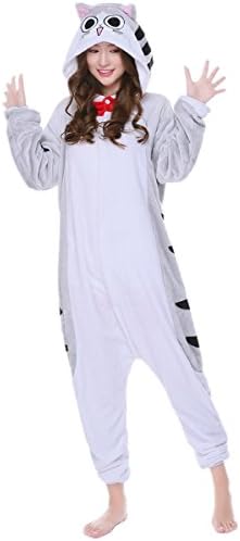 kxry Animal Kigurumi Cosplay Costume Adult Unisex Pajamas Onesie (X-Large, Chi's Cat)