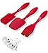 Boxiki Kitchen 13-Piece Non-Stick Silicone Bakeware Set with Cake Pan, Brownie Pan, Loaf Pan, Muffin Mold, Spatulas, Brush, and Measuring Spoons - Oven, Freezer and Dishwasher Safe