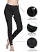 KUBEER Yoga Pants Yoga Capris Leggings Workout Running Sports Tummy Control Shapewear Black
