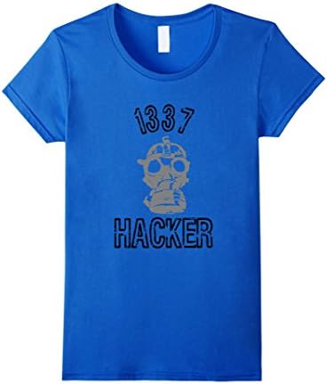 Women's 1337 Elite Hacker T Shirt XL Royal Blue