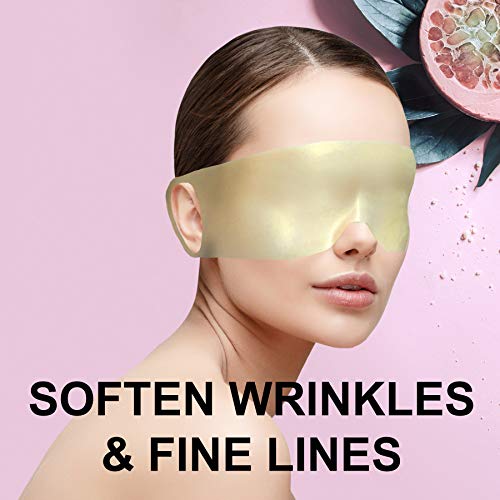 Vivor Gold Silicone Reusable Eye Mask Luxurious Hydrotherapy Anti