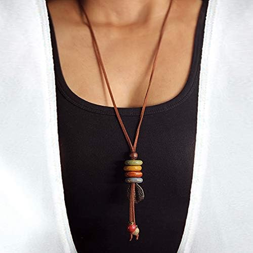 Long Boho Necklace Handmade Bohemian Sweater Chain For Woman Jewelry Christmas Gifts