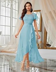 BeryLove Prom Dresses for Women Wedding Guest