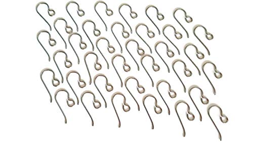 18 Pairs Silver Niobium Ear Wires Nickel-Free Hypoallergenic for Sensitive Ears