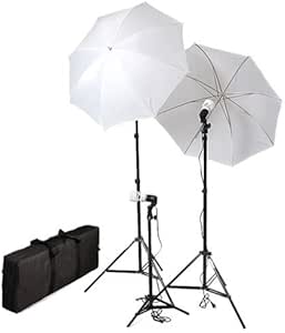 CowboyStudio Photography &amp; Video Portrait Umbrella Continuous Triple Lighting Kit