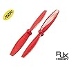RJX-65mm-CWCCW-2-Blade-1mm-Hole-size-Propellers-for-85201020-Red-10-Pairs