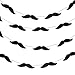 Bobee Mustache Party Decorations Paper Garland Streamers, one Strand for 14 feet, 48 Mustaches per Strand