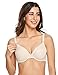 Gratlin Women's Underwire Nursing Bras Support Full Coverage Lightly Padded Maternity Bra for Breastfeeding Beige 36C