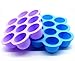 LUXEHOME 2-Pack BPA Free Silicone Baby Food Storage Freezer Containers with Clip-on Lid , FDA Food Storage Trays