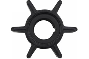 Violiica Water Pump Impeller for Mercury Mariner 2.5 3.3 4 5 6 for HP Outboard Motors, 6-Blade Black ABS OE 369-65021-1 47-16