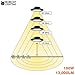 Bobcat LED High Bay Light,100W UFO High Bay Lighting (450W HID/HPS Equivalent) 13,000 Lumens, Daylight White 5000K, IP65 Waterproof, Garage, Warehouse,DLC ETL Listed, 5-Year Warranty