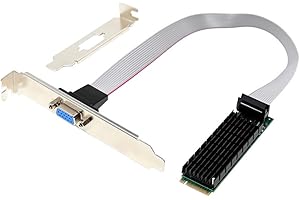 Wooswen 2K VGA Single Port Embedded Industrial-Grade Network Adapter M. 2 M Key 2280 to AST2400 2K GPU Graphics Card VGA