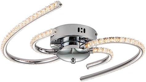 LED Chandelier, Crystal Ceiling Light,Elegant Modern Design,Warm White Light for Living Room,Kitchen and Bedroom(CL1003)