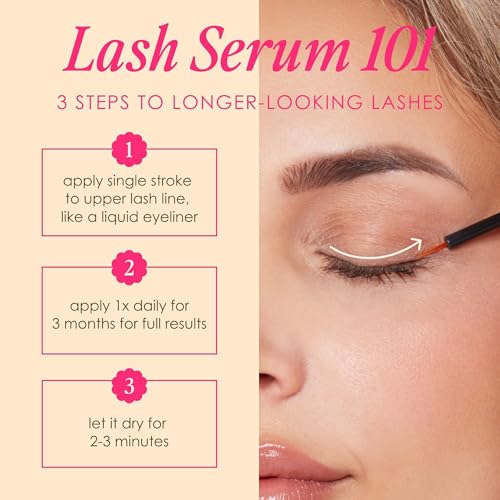 Generico Cosmetics Lash Enhancing Siero per la crescita delle ciglia per lunghezza e volume, 4 ml