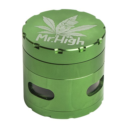 Herb weed and spices grinder - 4 piece large grinder wi…