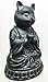 Ebros Buddha Cat Statue in Meditating Cat Figurine Pose for Zen Cat Memorial Or Spiritual Decor