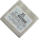 (25) 7" Slim Fit Record Outer Sleeves - 3 Mil Thick Polyethylene - 7 7/16" x 7 1/4" #07SE03