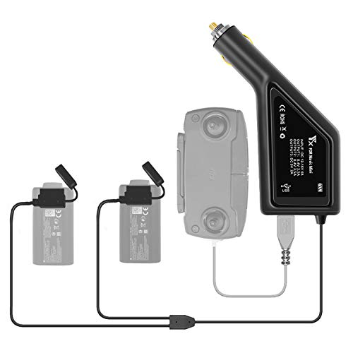 Tineer-Mavic-Mini-Fast-Auto-Ladegeraet-ladeadapter-mit-USB-Anschluss-Fernbedienung-und-2-STUeCK-Akkus-Kfz-Ladegeraet-fuer-DJI-Mavic-Mini-Drohnen-Zubehoer