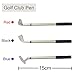 10L0L Golf Pen Holder with 3 Pieces Golf Club Pens Set Unique Golf Golf Desk Decor Gifts Souvenirs for Men - Red + White w/o Base