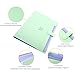 SKYDUE Letter A4 Paper Expanding File Folder Pockets Accordion Document Organizer (Green)