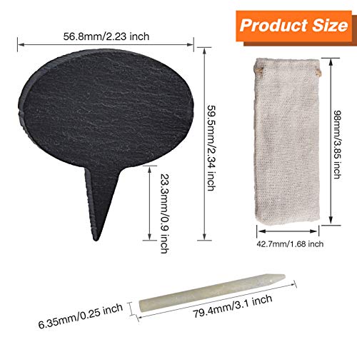 Cheese Markers for Charcuterie Board, Set of 18PCS Slate Cheese Labels