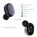 True Wireless Earbuds, Fnova Dual Bluetooth Headphones Mini Twins Sweatproof Headset In-Ear V4.2 Earpieces Earphones with Built-in Mic and Charging Case for iPhone Android Samsung iPad, Black