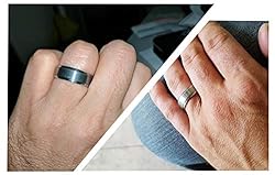 TRUMIUM 6mm Mens Womens Tungsten Wedding Ring Matte