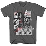 Venom DIY Overlay Avengers Villain Comic Book Adult Mens Graphic T-Shirt (Grey, Large)