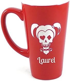 Personalized Harley Quinn Skull Coffee Mug