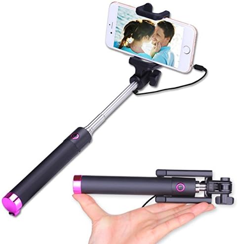 Selfie Stick, BEISTE [Battery Free] Extendable Wired Selfie Stick for iPhone SE/6s/6/6 Plus/5s,Samsung Galaxy S7/S6/Edge,Nexus,LG and More