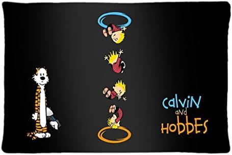 Queen Ali Decorative Calvin And Hobbes Portal Crossover Pillowcase New Design Pillow case for Sofa or Bedroom Size 20"X30"inch