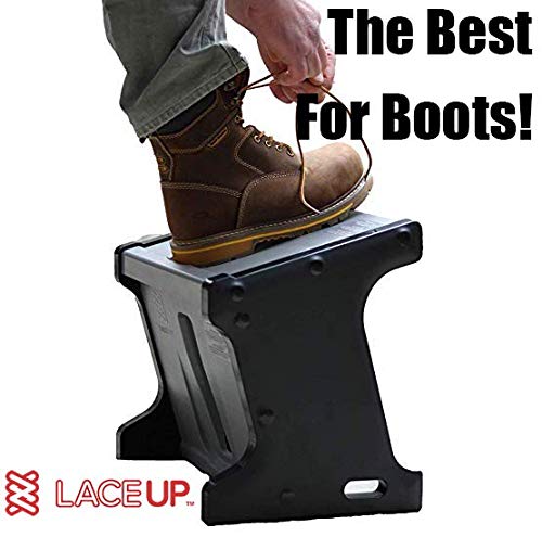 Get Active with LaceUP. Practice Good Ergonomics .Sock Aid & Helps Elderly, Kids, Pregnant Women, Athletes & People with Limited Mobility. Non-Slip Shoe Block with 2 Sitting and Standing Heights. - Thumbnail 2