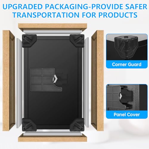 3.4 Cuft Large Home Safes Water and Fireproof, Digital Security Safe Fireproof Waterproof with Combination Lock and Smart Alarm System, Anti-Theft Fire Proof Safe Box for Home Document Valuables