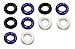 Romi 10 Pcs Male Penis Ring Waterproof Silicone Cockrings Cock Ring Delay Head Glans Ring