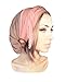 Boho Chic Khaki Tan Beige Head-scarf Salmon Wrap and Coconut Buckles - 154
