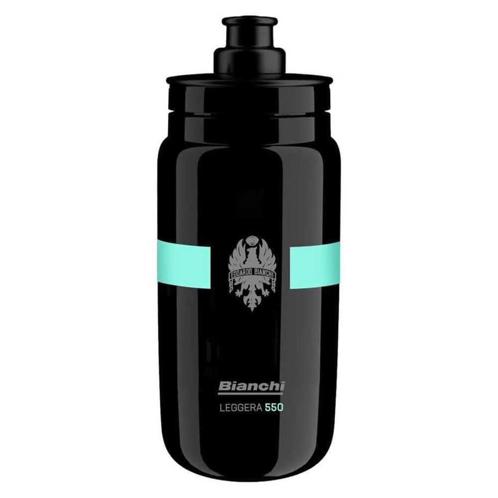 Bianchi - Leggera 550 Water Bottle, Black, Capacity 550 ml, Weight 51 g, Code C9010140