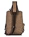 H HIKKER-LINK Canvas Messenger Bag Crossbody Shoulder Backpack Sling Bag Rucksack Daypack Casual Travel Coffee Large