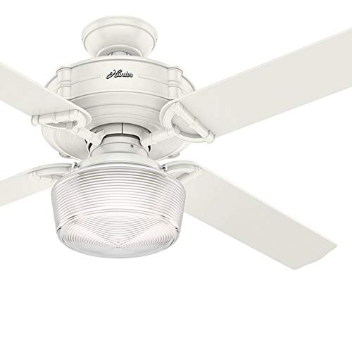 Hunter Fan 60 Inch Traditional Fresh White Indoor Ceiling Fan With