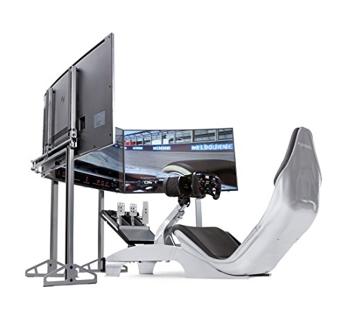 Playseat TV Stand PRO 3S, Racing Video Game Chair Accessory For Nintendo XBOX Playstation CPU Supports Logitech Thrustmaster Fanatec Steering Wheels And Pedal Controllers
