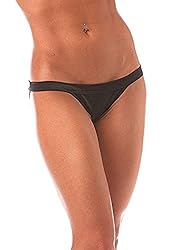 BodyZone Women's Exposed Side Panty, Black, One Size