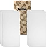 Genesis 2ft x 4ft Smooth Pro White Ceiling Tiles - Easy Drop-In Installation â€“ Waterproof, Washable and Fire-rated - High-Grade PVC to Prevent Breakage - Package of 10 Tiles