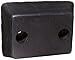 DB-13-T Rubber Molded Dock Bumper, Rectangular, 2 Holes, 13