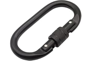 BYANG Heavy Duty Carabiner Clip Locking Climbing Carabiner 25kn 5600lbs Hook with Screwgate Multipurpose for Climbing, Rigging, Ropes, Hammocks