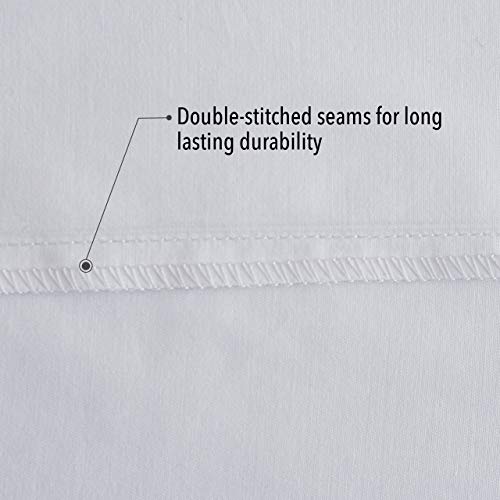 MoMA Premium Body Pillow Cover (100 Percent Cotton, 800 Thread Count) - XL High Thread Count Body Pillowcase - Luxury 21 x 54 Body Pillow Case - White Long Body Pillow Cover - Long Pillow Case - Thumbnail 3