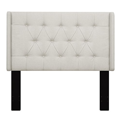 Pulaski DS-D017-270-432 Shelter Button Tufted Upholstered Headboard, Cal King, Linen